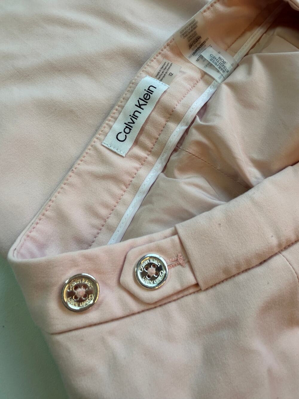 Calvin Klein Light Pink Dress Pants Womens Size 12